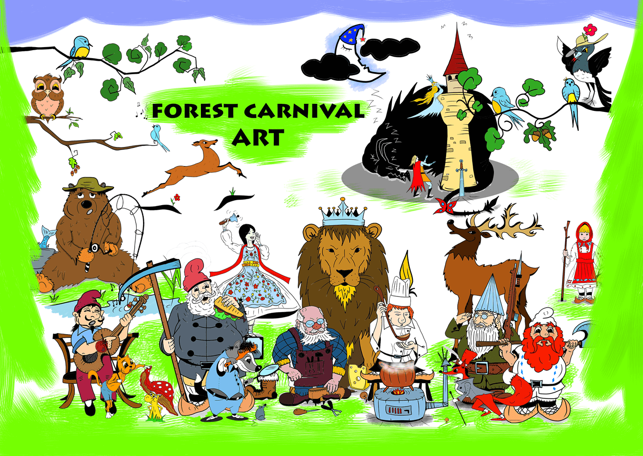 Forest Carnival Illustrations