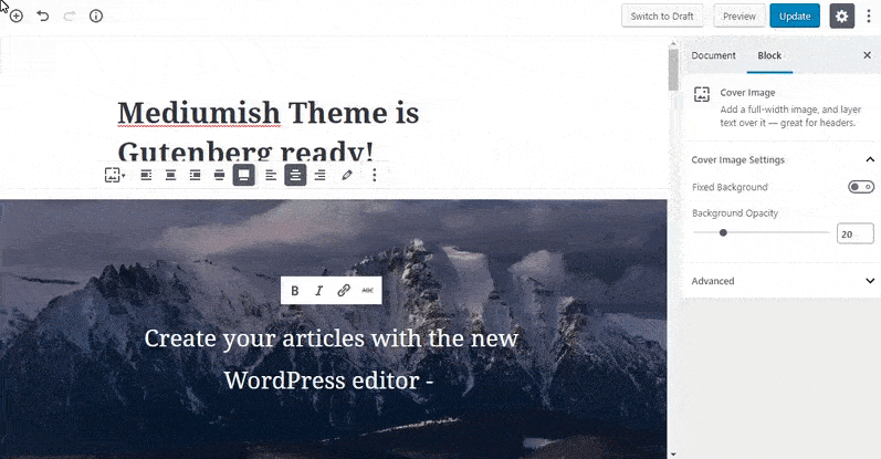 Mediumish - Gutenberg WordPress Theme