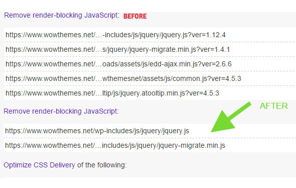 Eliminate render-blocking JavaScript in WordPress
